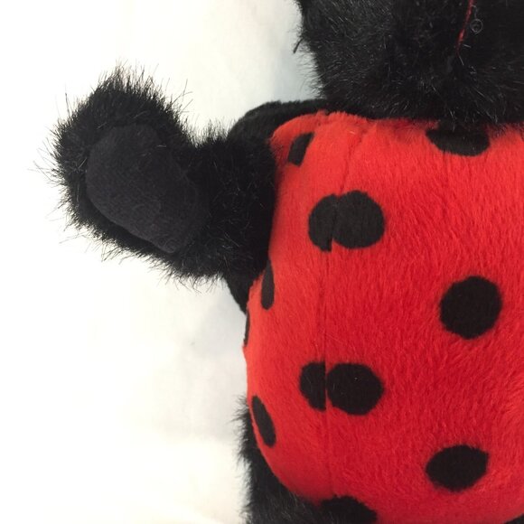 New Boyds Bears Ladybug Bear 91775 Plush Stuffed 9" Black Red Lady B Bug Jointed - Picture 3 of 13